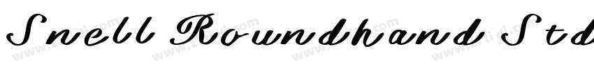 Snell Roundhand Std字体转换